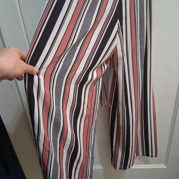 Monteau Pink and Black Striped Jumpsuit - Picture 5 of 10